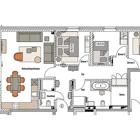 Peters 3 Apartment *